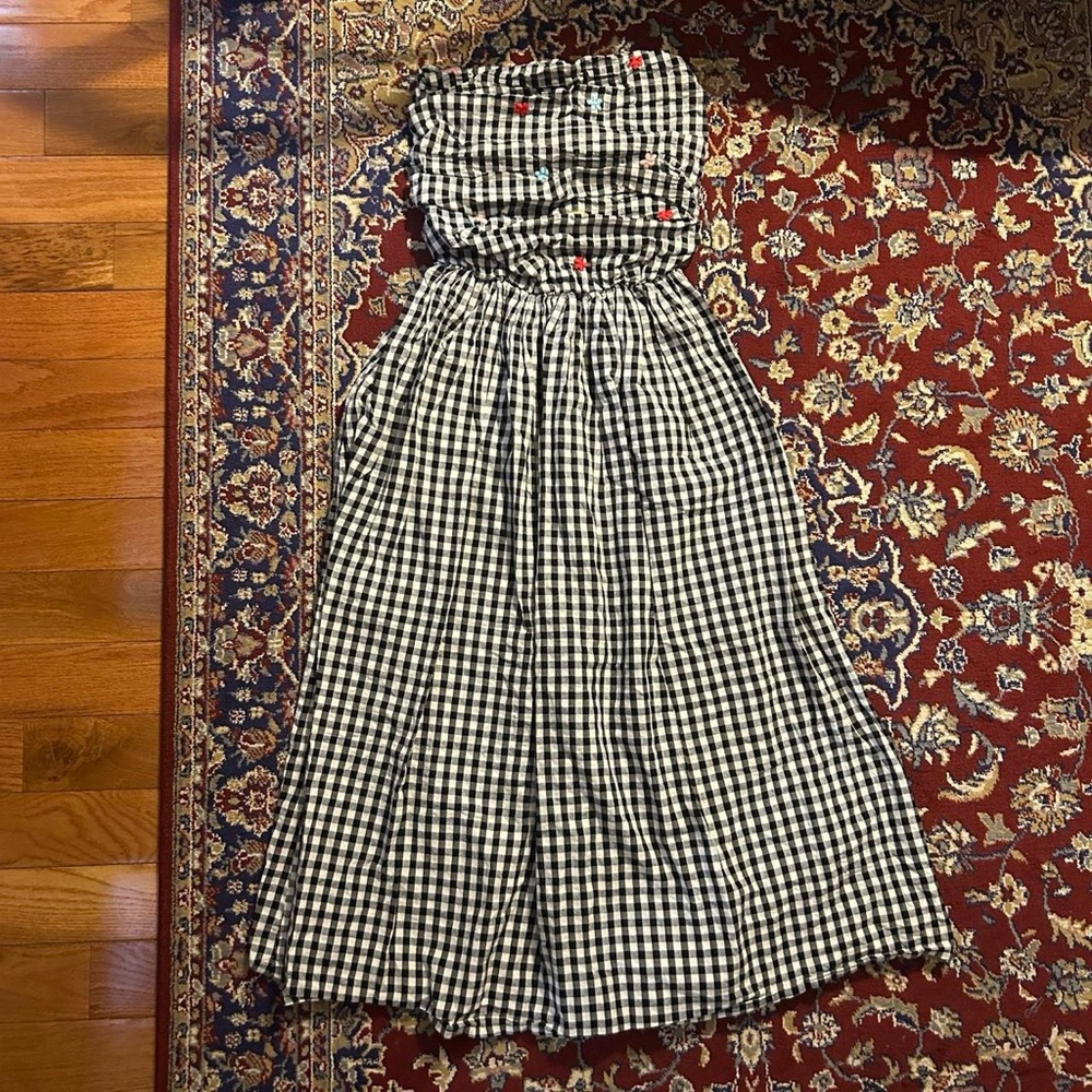 TACH Betsy Strapless Gingham Dress
